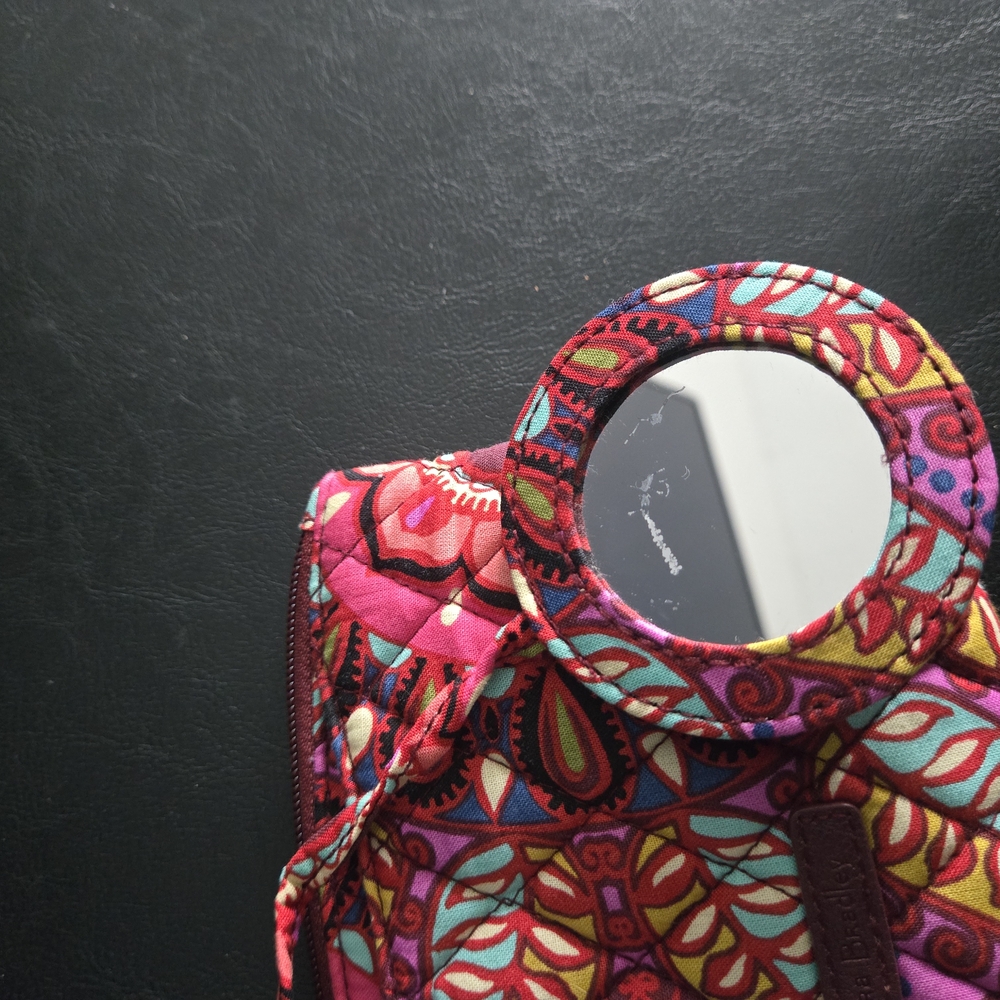 Vera Bradley Cosmetic Bag w Mirror - Picture 4 of 6